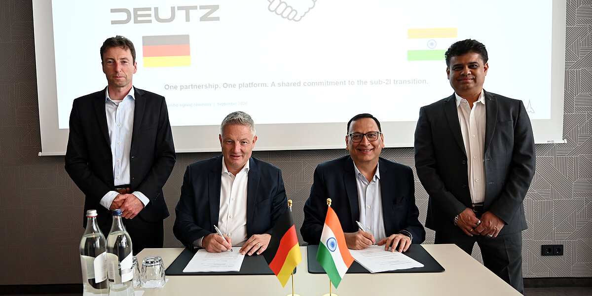 DEUTZ signs cooperation agreement with Kirloskar Oil Engines and expands engine portfolio with 1.6-liter series